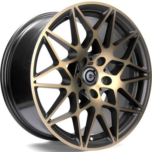 Janta aliaj Carbonado Crazy 8.5x19 5x120 et35  Black Glossy Gold Front