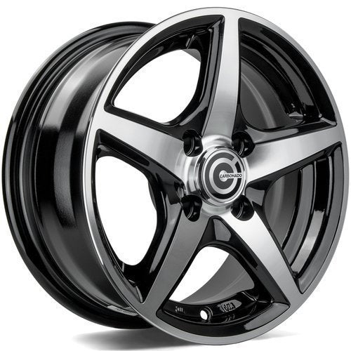 Janta aliaj Carbonado Crow 5.5x13 4x98 et30  Black Front Polished