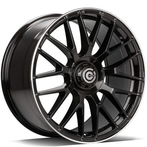 Janta aliaj Carbonado Dark 8.5x19 5x112 et35  Black Glossy Lip Polished