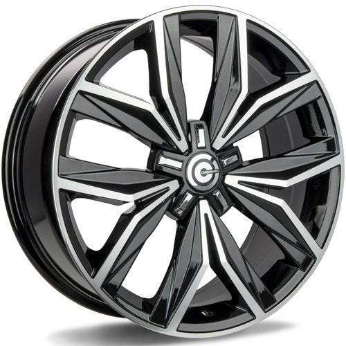 Janta aliaj Carbonado Disco 8x19 5x112 et43  Black Front Polished