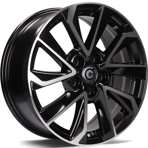 Janta aliaj Carbonado Dynasty 7x17 5x114.3 et40  Black Front Polished