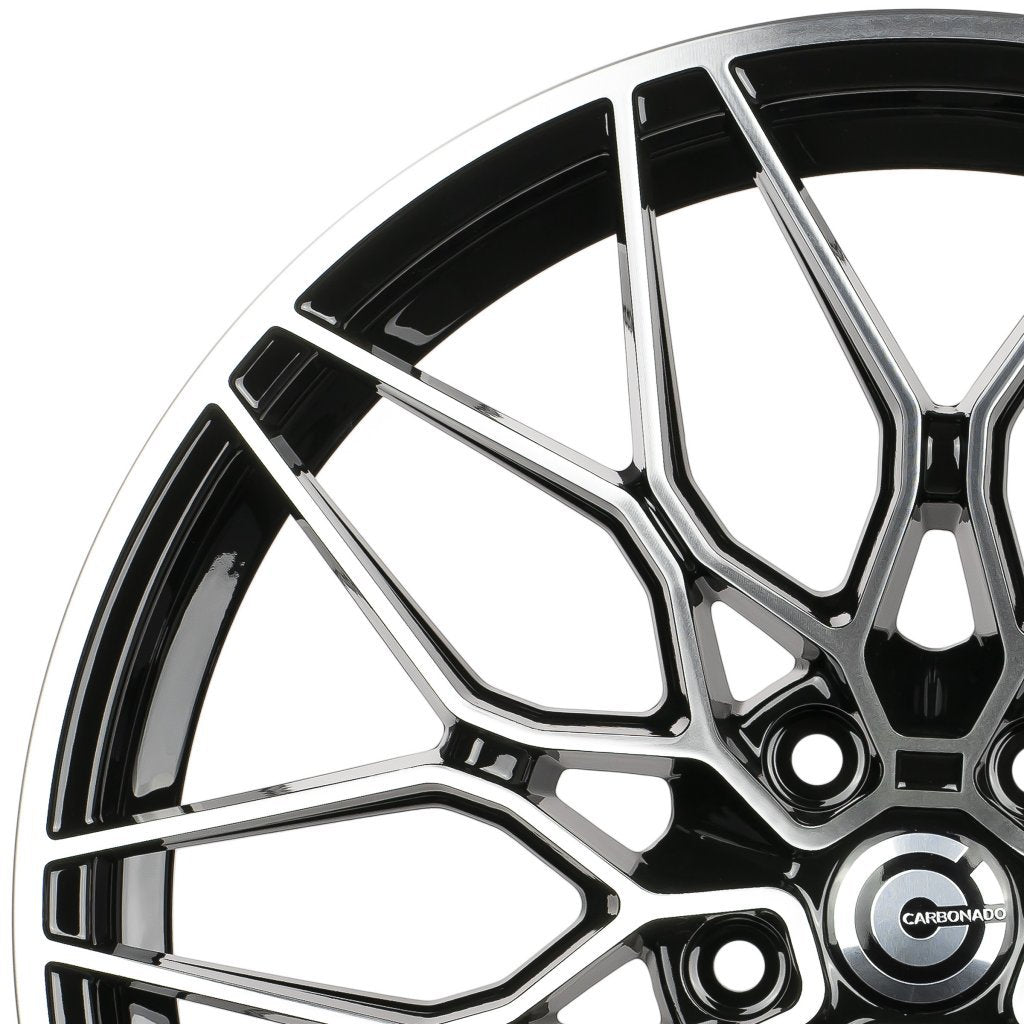 Janta aliaj Carbonado EMERALD 8x19 5x112 et25  Black Front Polished