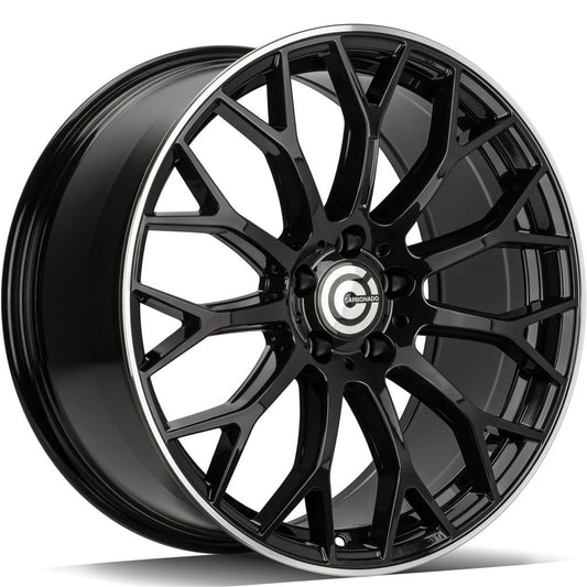 Janta aliaj Carbonado EXPERT 9x19 5x112 et45  Black Glossy Lip Polished