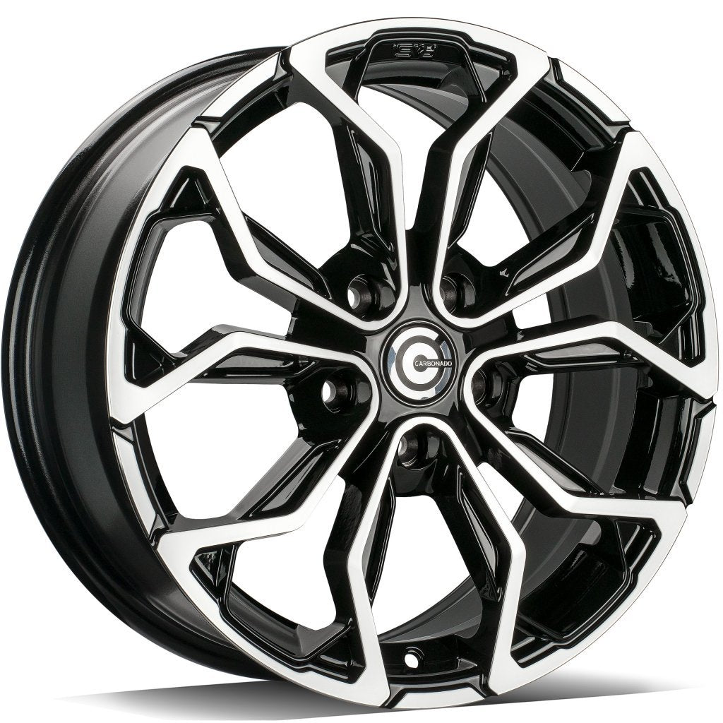 Janta aliaj Carbonado EXPLODE 6.5x15 4x100 et35  Black Front Polished
