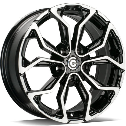 Janta aliaj Carbonado EXPLODE 6.5x15 4x100 et35  Black Front Polished