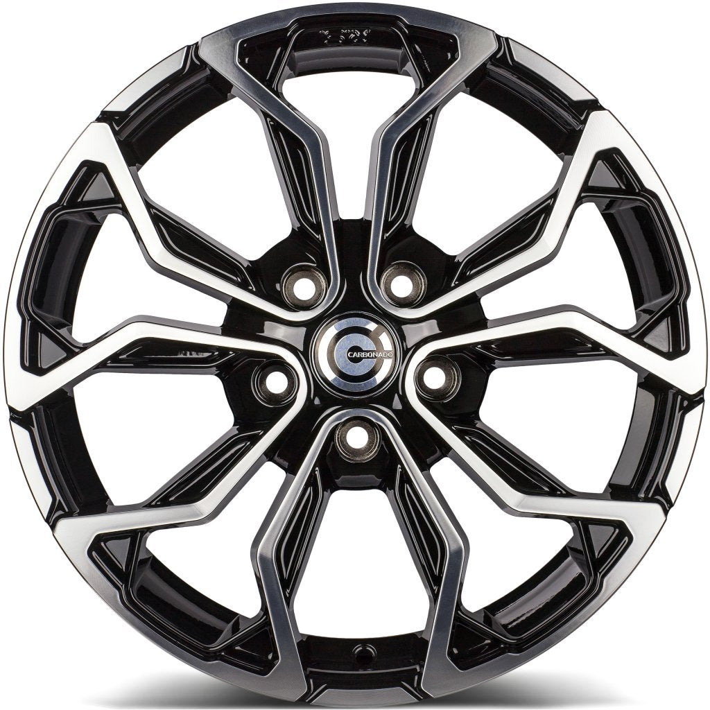 Janta aliaj Carbonado EXPLODE 6.5x15 4x100 et35  Black Front Polished