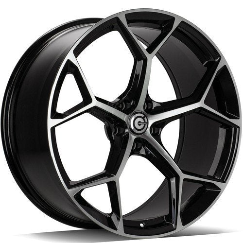 Janta aliaj Carbonado FANCY 9.5x22 5x112 et25 FP - Black Front Polished