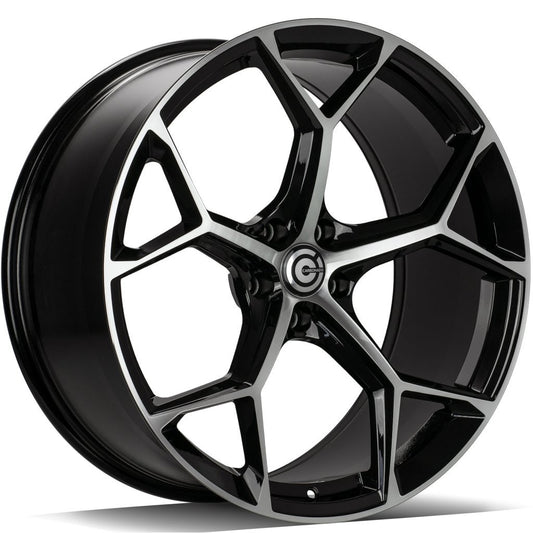Janta aliaj Carbonado FANCY 9.5x21 5x112 et25  Black Front Polished