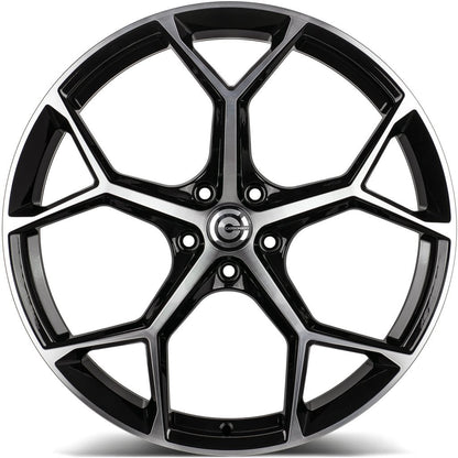 Janta aliaj Carbonado FANCY 9.5x21 5x112 et25  Black Front Polished
