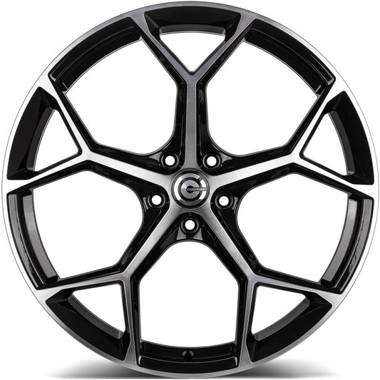 Janta aliaj Carbonado FANCY 9.5x21 5x112 et25  Black Front Polished