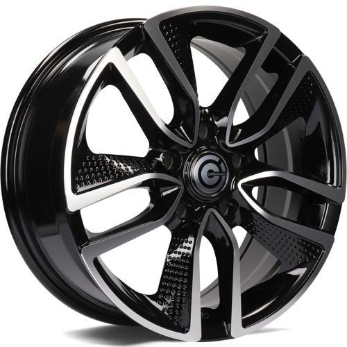 Janta aliaj Carbonado Force 6.5x16 5x114.3 et40  Black Front Polished