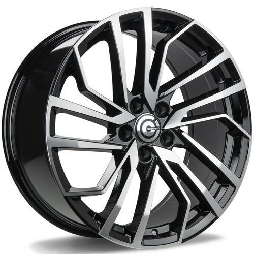 Janta aliaj Carbonado Game 8x18 5x112 et35  Black Front Polished