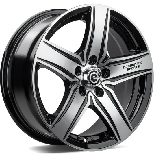Janta aliaj Carbonado GTRSPORTS1 5.5x13 4x98 et30  Black Front Polished