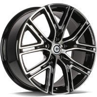 Janta aliaj Carbonado HIT 8x18 5x108 et45  Black Front Polished