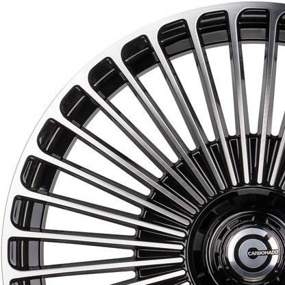 Janta aliaj Carbonado Hurricane 9.5x20 5x112 et45  Black Front Polished