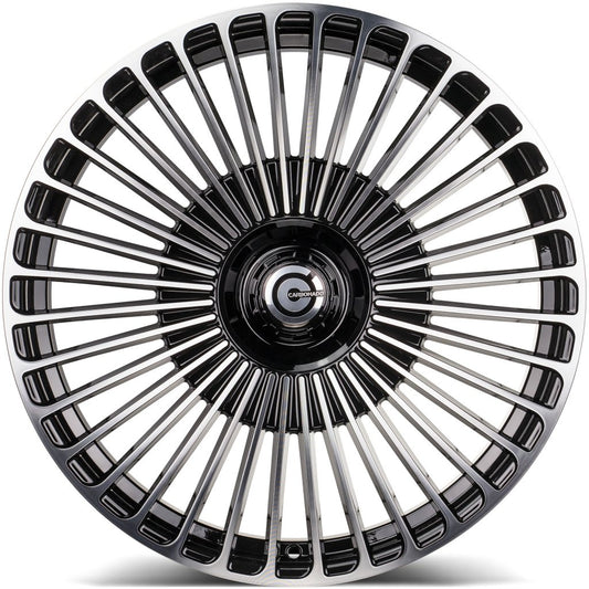 Janta aliaj Carbonado Hurricane 10x21 5x112 et50  Black Front Polished