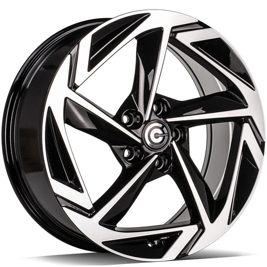 Janta aliaj Carbonado Imagine 7.5x18 5x114.3 et40  Black Front Polished