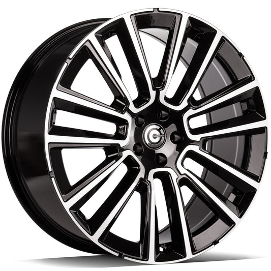 Janta aliaj Carbonado Knockout 9x21 5x108 et38  Black Front Polished