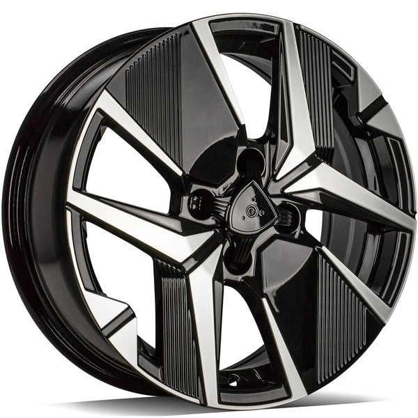Janta aliaj Carbonado LOIRE 6.5x16 4x108 et32 FP - Black Front Polished