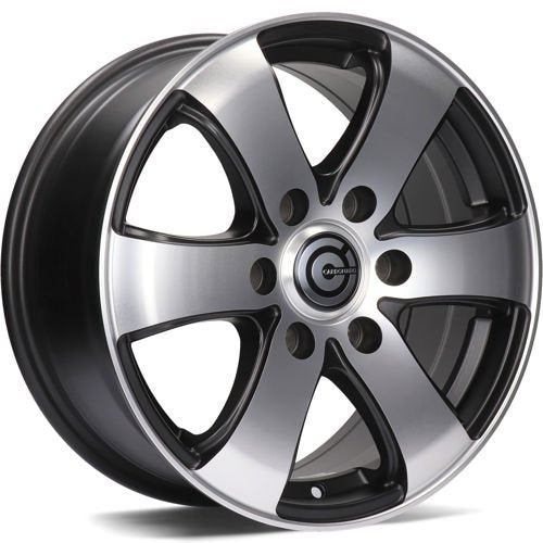Janta aliaj Carbonado Mammuth 7x16 6x130 et50  Matt Black Front Polished