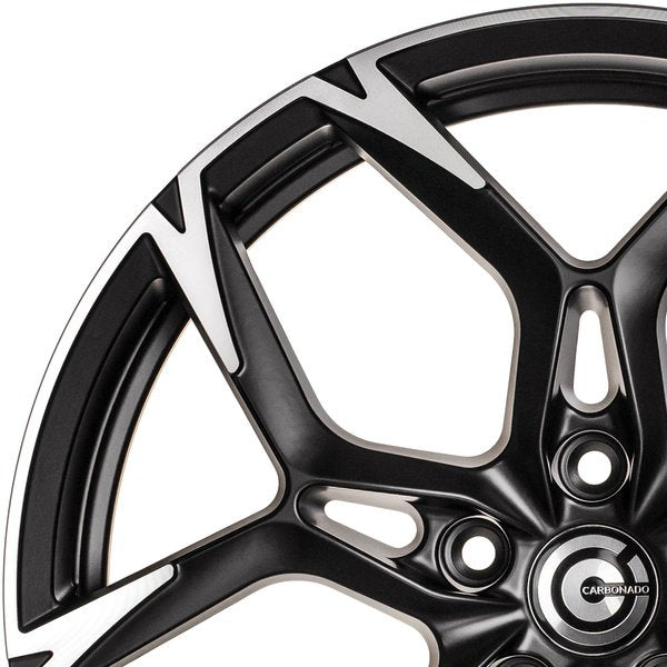 Janta aliaj Carbonado Monster 8x19 5x112 et40 BFP - Black Half Matt Polished