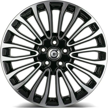 Janta aliaj Carbonado OHIO 8x18 5x108 et55  Black Front Polished