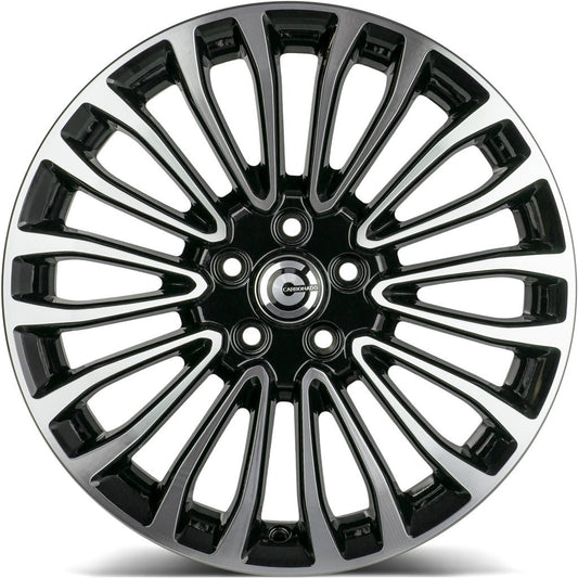 Janta aliaj Carbonado OHIO 8x18 5x108 et55  Black Front Polished