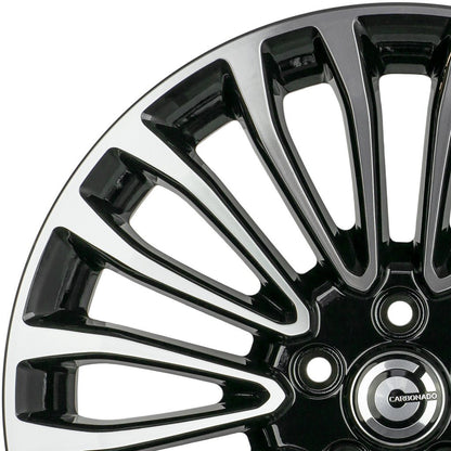 Janta aliaj Carbonado OHIO 8x18 5x108 et55  Black Front Polished