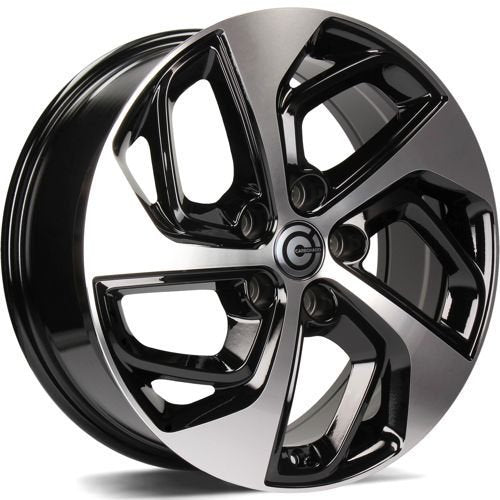 Janta aliaj Carbonado Pacific 7.5x18 5x114.3 et45  Black Front Polished
