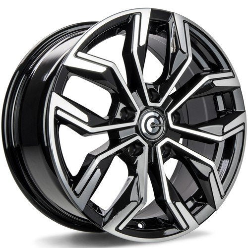 Janta aliaj Carbonado Price 6.5x16 4x100 et38  Black Front Polished