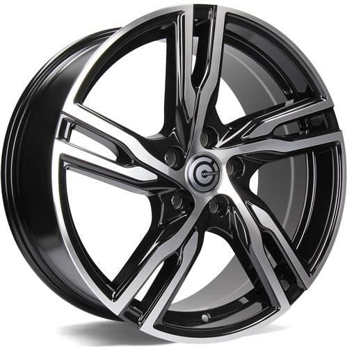 Janta aliaj Carbonado Punch 8x18 5x108 et45  Black Front Polished