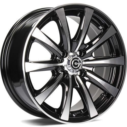 Janta aliaj Carbonado Raven 7x16 5x118 et40  Black Front Polished