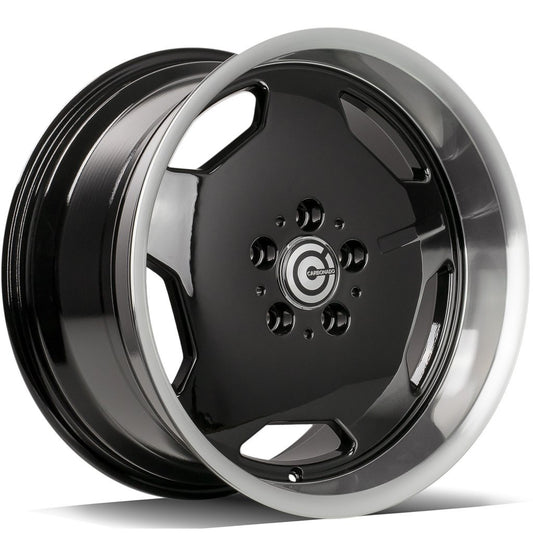 Janta aliaj Carbonado Retro 8x17 5x112 et35  Black Glossy Lip Polished
