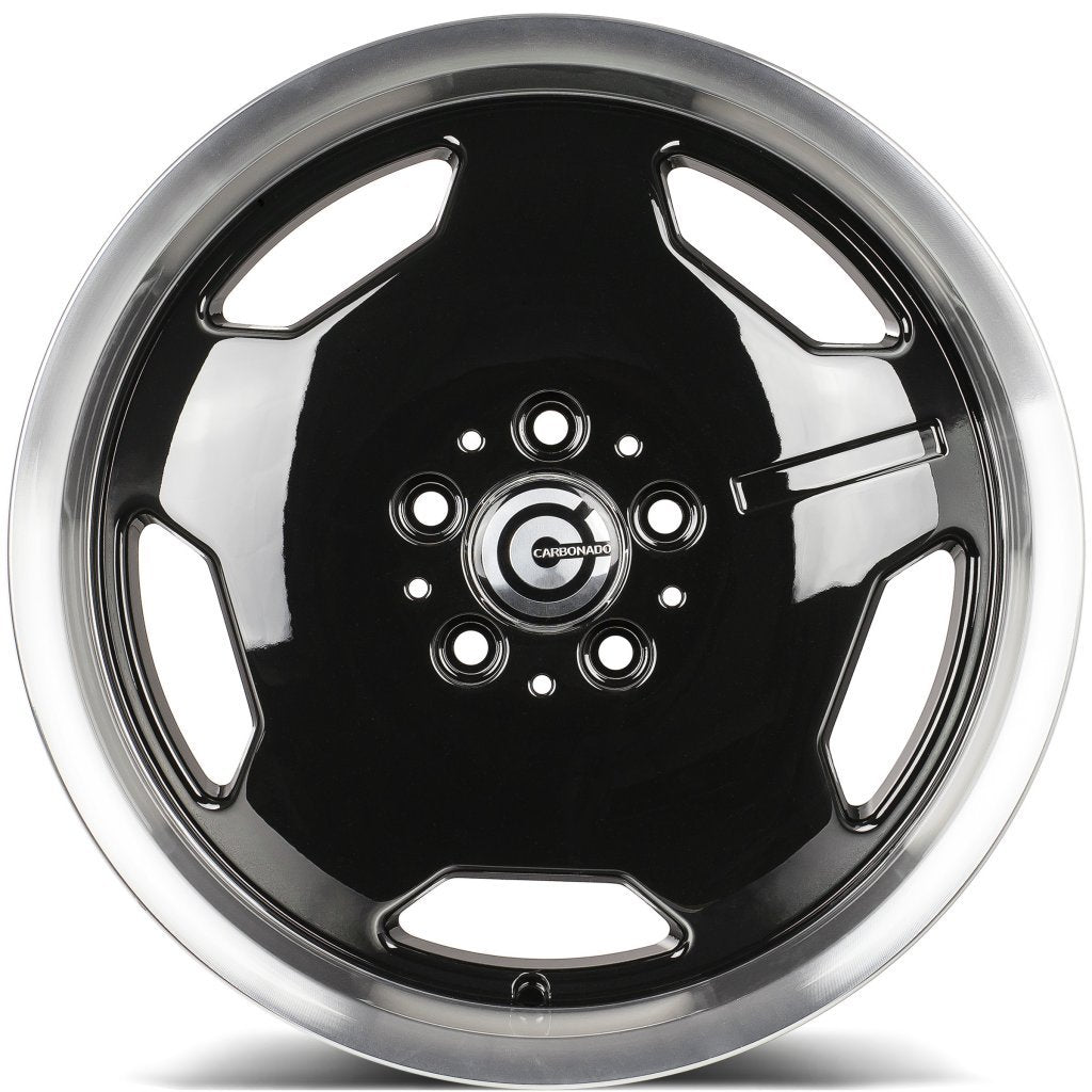 Janta aliaj Carbonado Retro 8x17 5x112 et35  Black Glossy Lip Polished