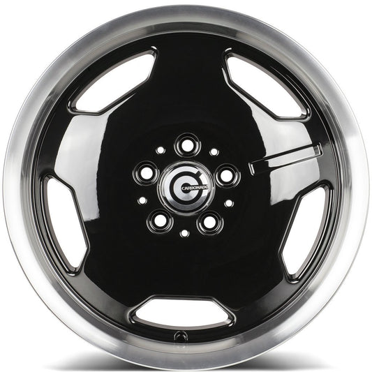 Janta aliaj Carbonado Retro 8x17 5x112 et35  Black Glossy Lip Polished