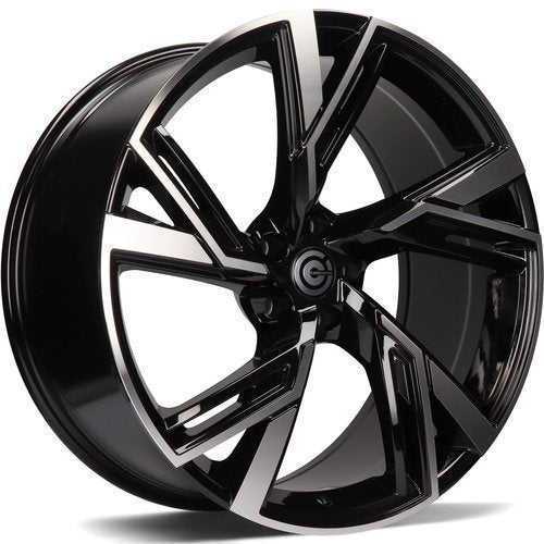 Janta aliaj Carbonado Rich 8x18 5x112 et45  Black Front Polished