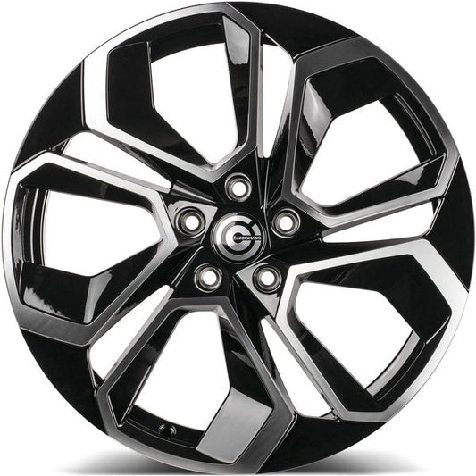 Janta aliaj Carbonado SEA 8.5x19 5x112 et42  Black Front Polished