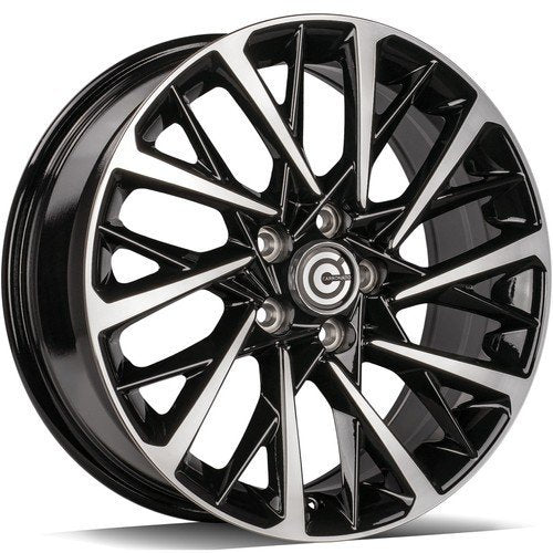 Janta aliaj Carbonado SPACE 7.5x17 5x114.3 et45  Black Front Polished