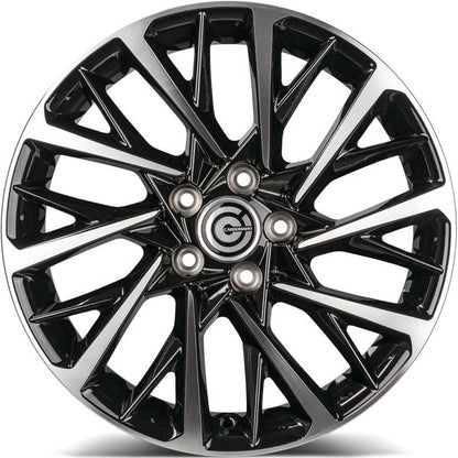 Janta aliaj Carbonado SPACE 7.5x17 5x114.3 et45  Black Front Polished