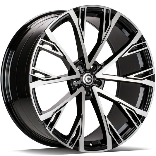 Janta aliaj Carbonado STAR 9x20 5x112 et30  Black Front Polished