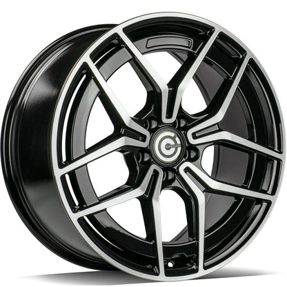 Janta aliaj Carbonado STYLISH 7.5x18 5x112 et44  Black Front Polished