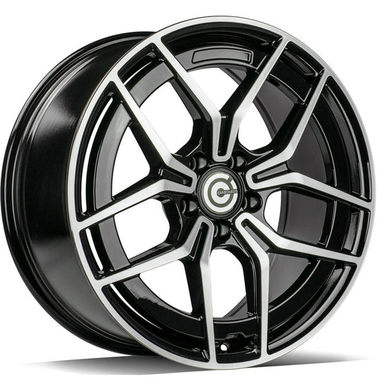 Janta aliaj Carbonado STYLISH 7.5x18 5x112 et44  Black Front Polished
