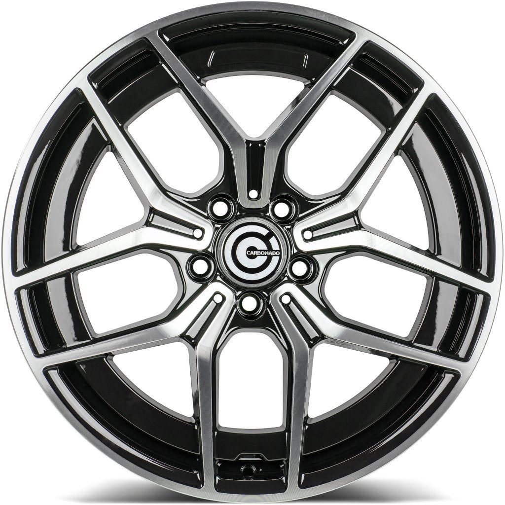 Janta aliaj Carbonado STYLISH 7.5x18 5x112 et44  Black Front Polished