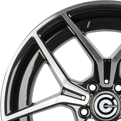 Janta aliaj Carbonado STYLISH 8x19 5x112 et45  Black Front Polished