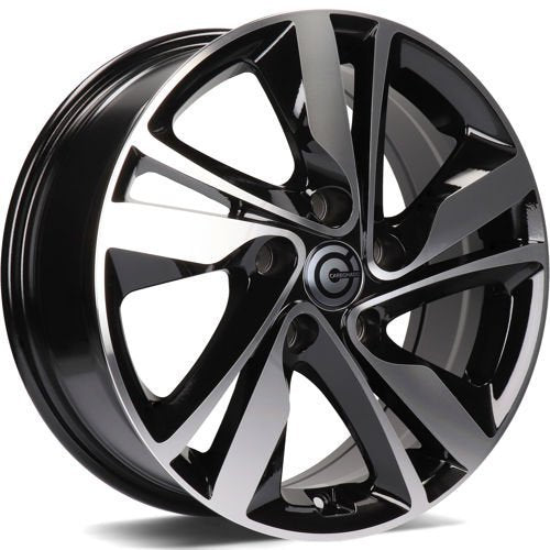 Janta aliaj Carbonado Sunshine 6.5x16 5x114.3 et40  Black Front Polished