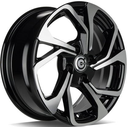 Janta aliaj Carbonado Swift 6.5x15 4x100 et35  Black Front Polished