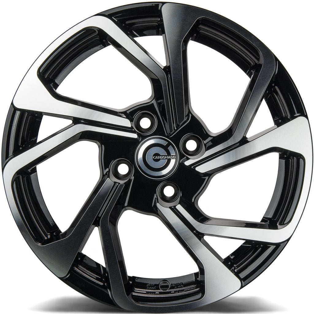 Janta aliaj Carbonado Swift 6.5x15 4x100 et35  Black Front Polished