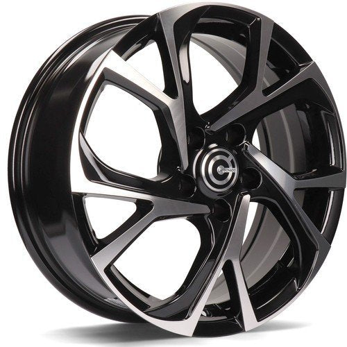 Janta aliaj Carbonado Tokio 6.5x17 5x114.3 et40  Black Front Polished