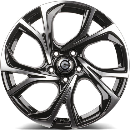Janta aliaj Carbonado Tokio 6.5x17 5x114.3 et40  Black Front Polished