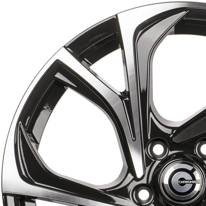 Janta aliaj Carbonado Tokio 8x18 5x114.3 et40  Black Front Polished